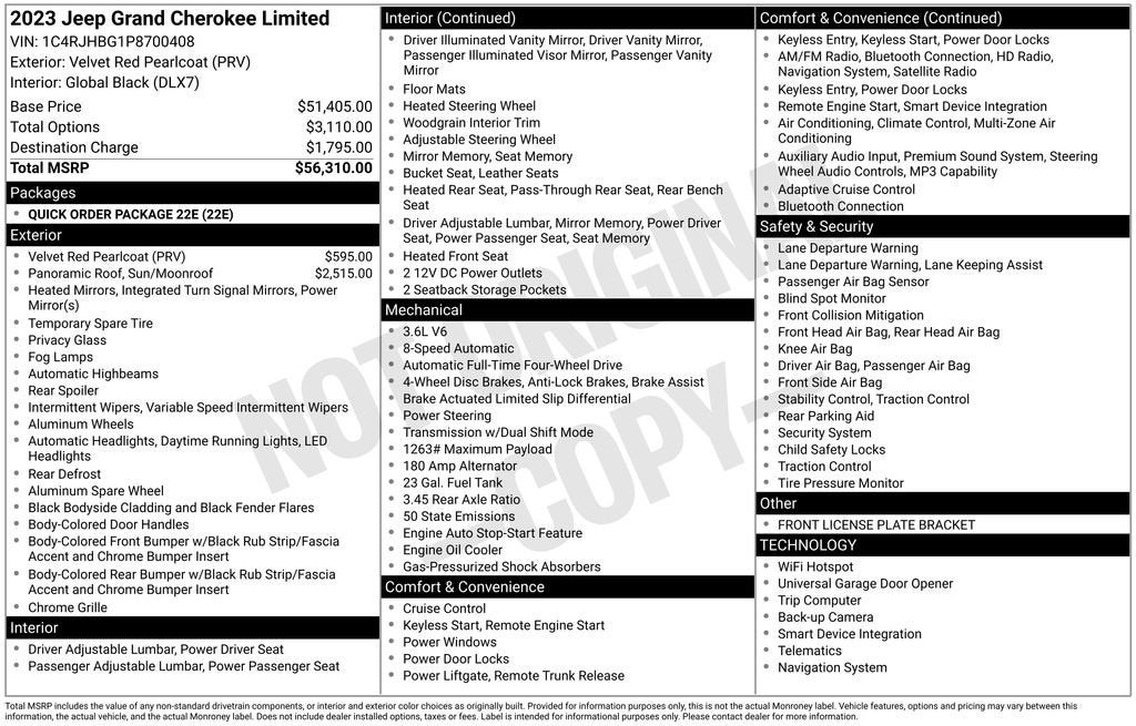 2023 Jeep Grand Cherokee Limited 4x4