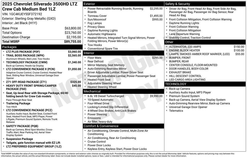 2025 Chevrolet Silverado 3500 HD LTZ