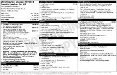 2026 Chevrolet Silverado 1500 LTZ