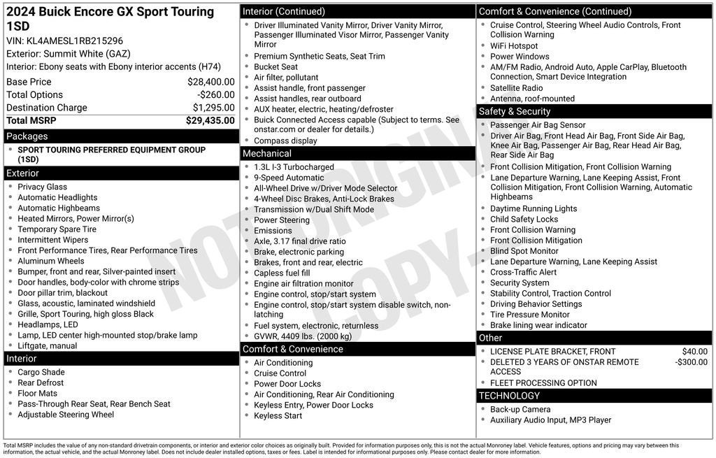 2024 Buick Encore GX Sport Touring