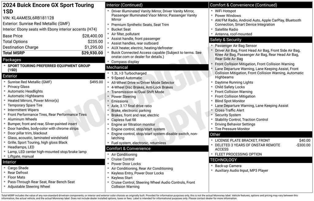 2024 Buick Encore GX Sport Touring