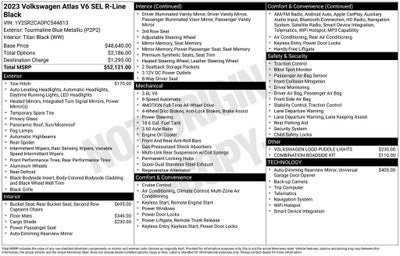 2023 Volkswagen Atlas 3.6L V6 SEL R-Line