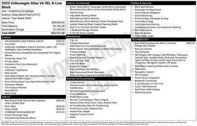 2023 Volkswagen Atlas 3.6L V6 SEL R-Line