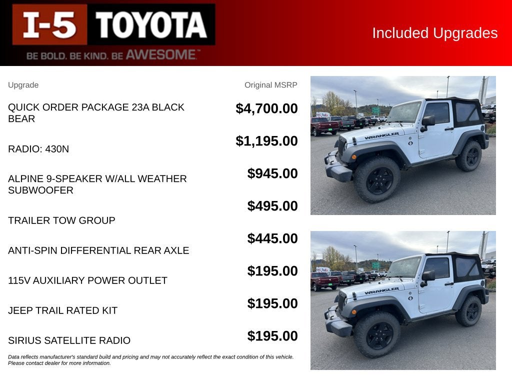 2016 Jeep Wrangler Sport