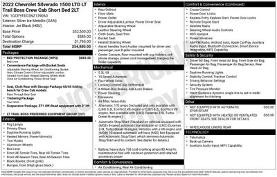 2022 Chevrolet Silverado 1500 LTD LT Trail Boss