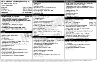 2023 Chevrolet Tahoe High Country