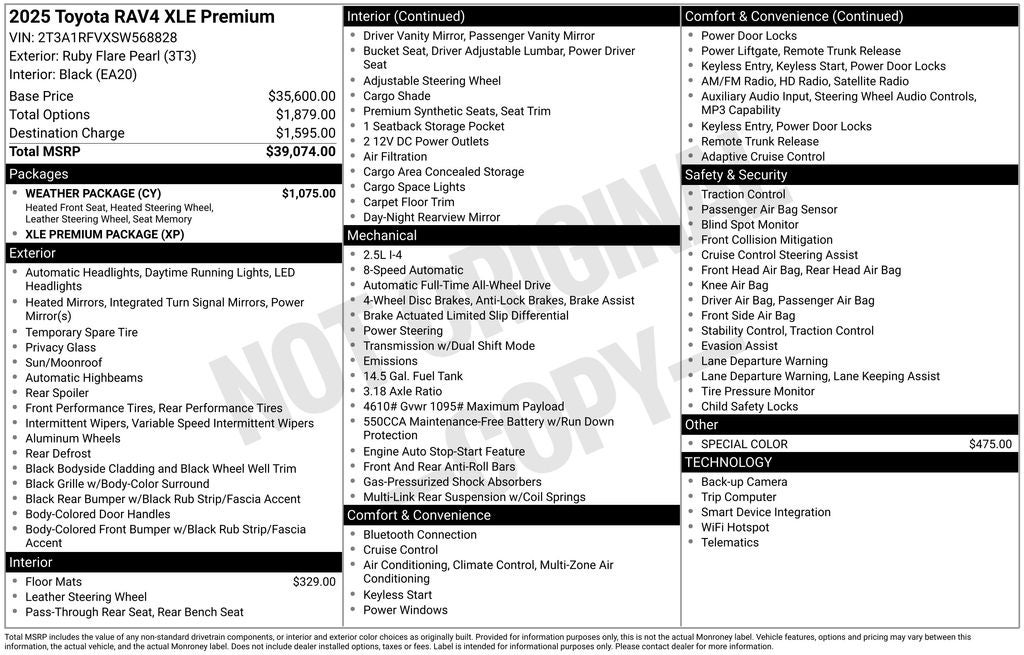 2025 Toyota RAV4 XLE Premium