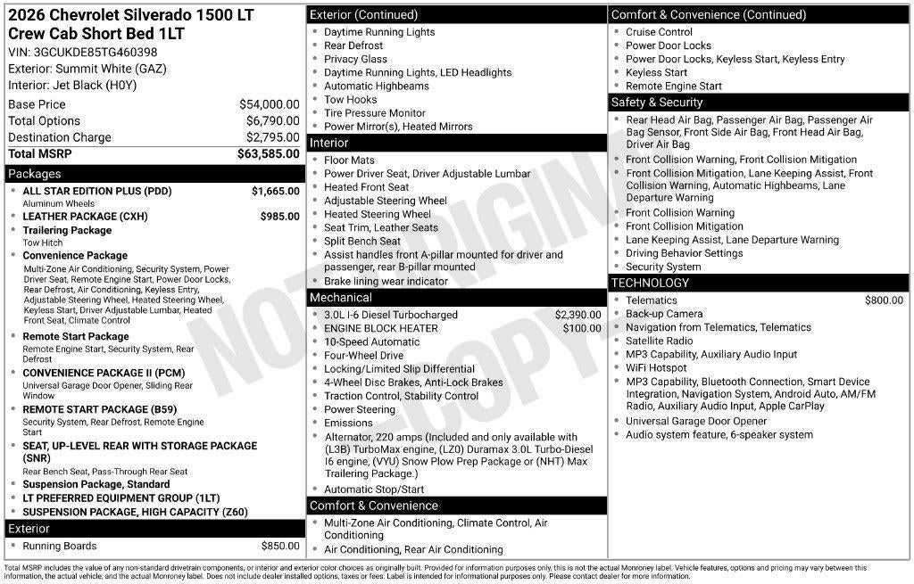 2026 Chevrolet Silverado 1500 LT