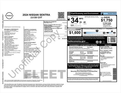 2024 Nissan Sentra SV