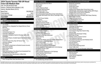 2024 Toyota Tacoma TRD Off-Road