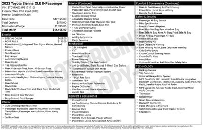 2023 Toyota Sienna XLE 8 Passenger