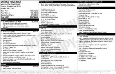 2022 Kia Telluride EX