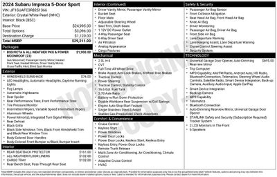 2024 Subaru Impreza Sport