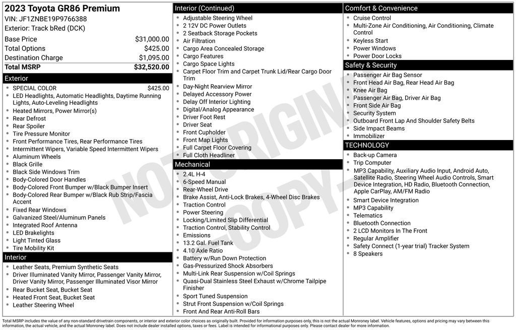 2023 Toyota GR86 Premium