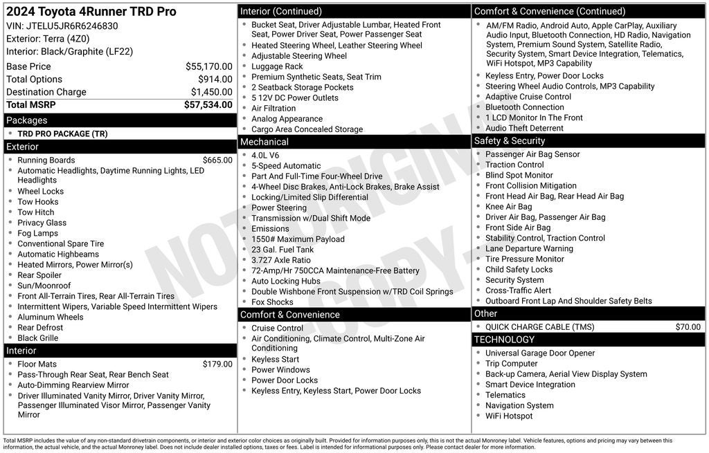 2024 Toyota 4Runner TRD Pro