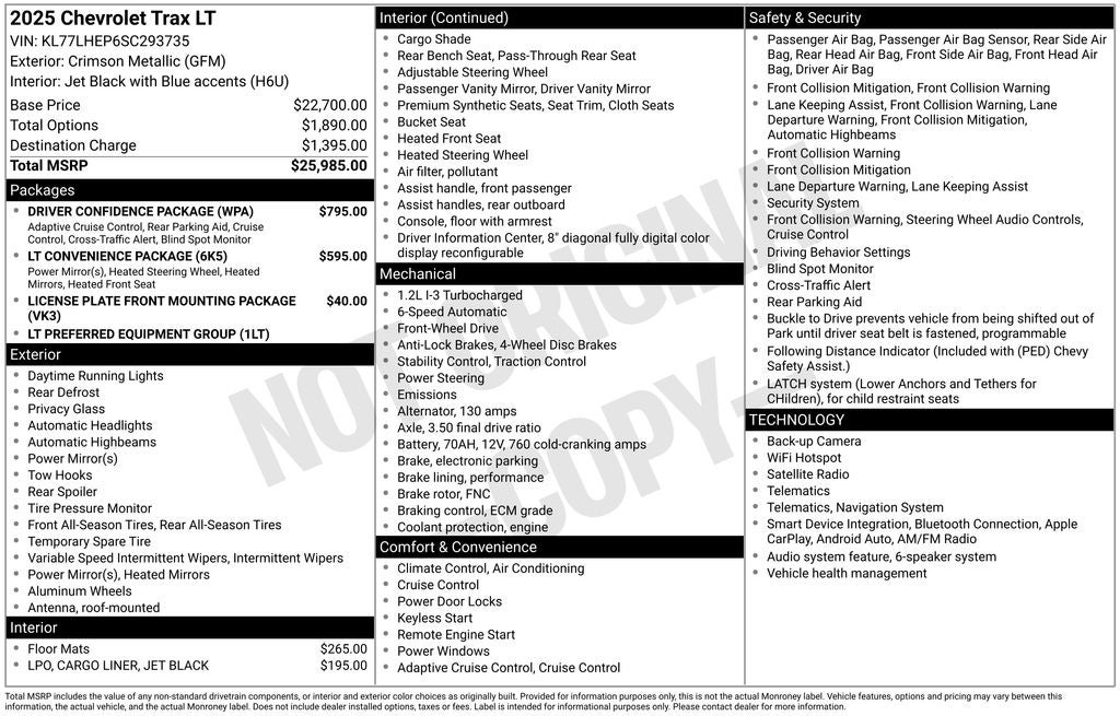 2025 Chevrolet Trax LT