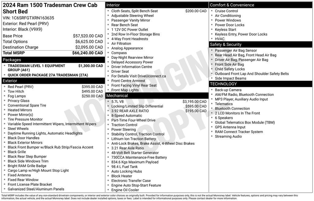 2024 RAM 1500 Tradesman