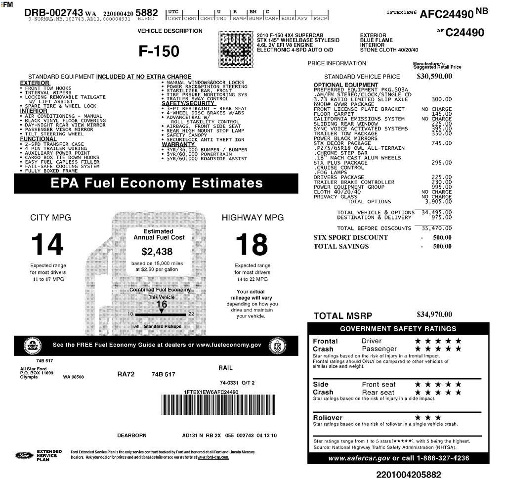 2010 Ford F-150 STX