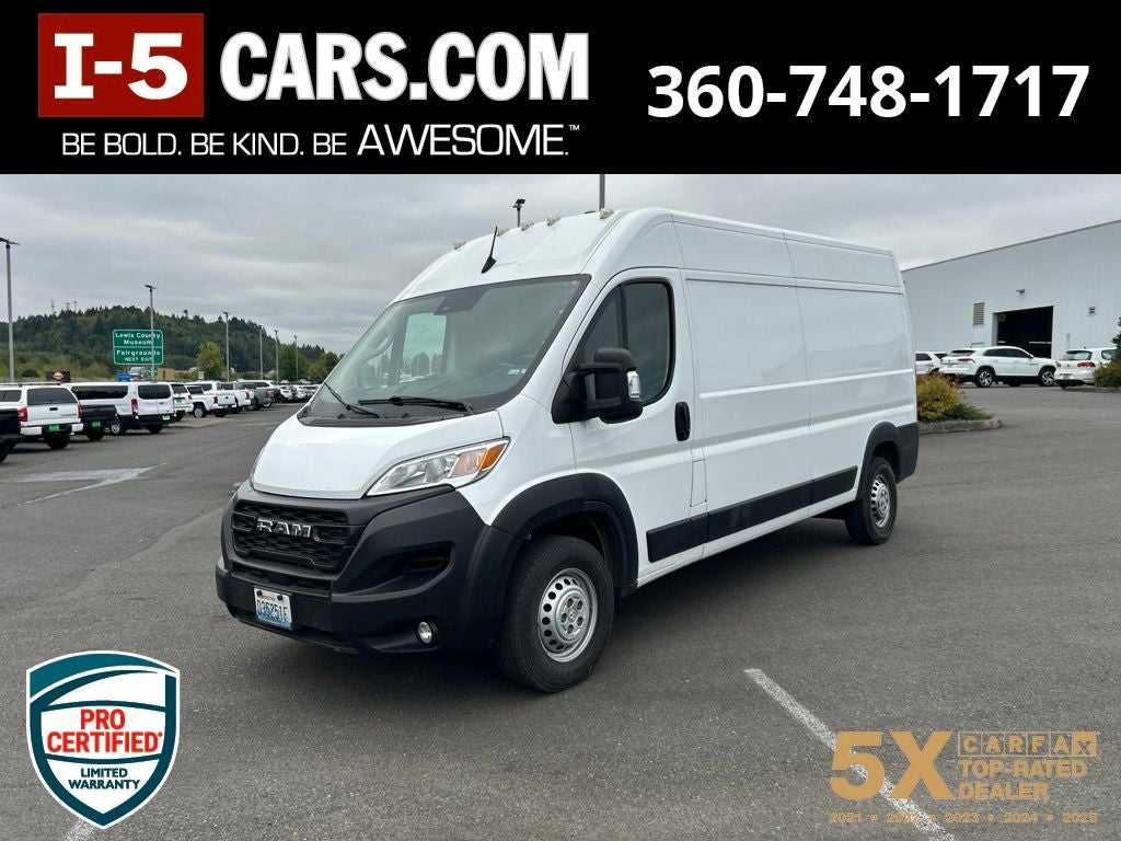 2025 RAM ProMaster 2500 Cargo Van Tradesman High Roof 159' WB w/Pass Seat