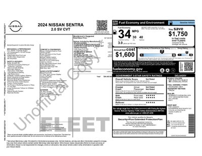 2024 Nissan Sentra SV Xtronic CVT
