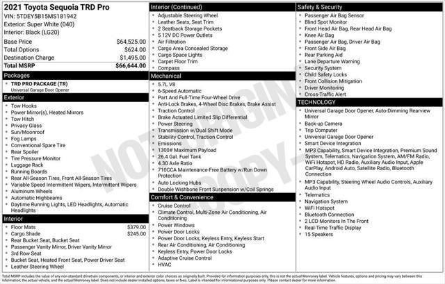 2021 Toyota Sequoia TRD Pro