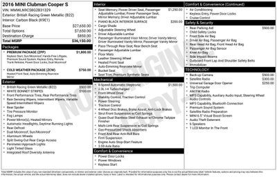 2016 MINI Cooper S Clubman