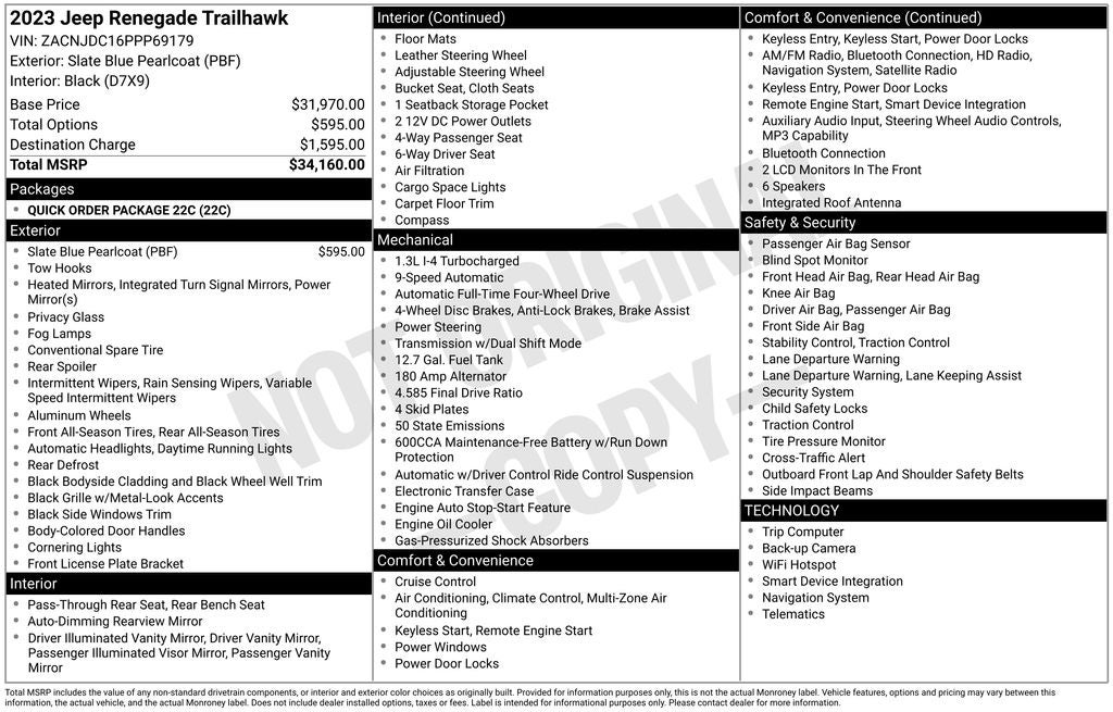 2023 Jeep Renegade Trailhawk 4x4