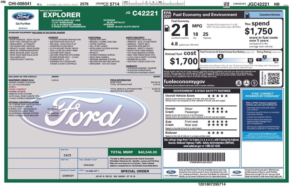 2018 Ford Explorer XLT