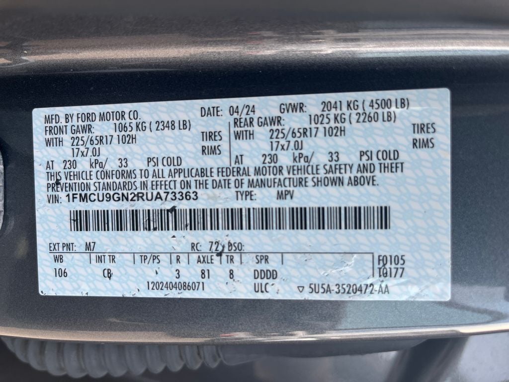 2024 Ford Escape Active