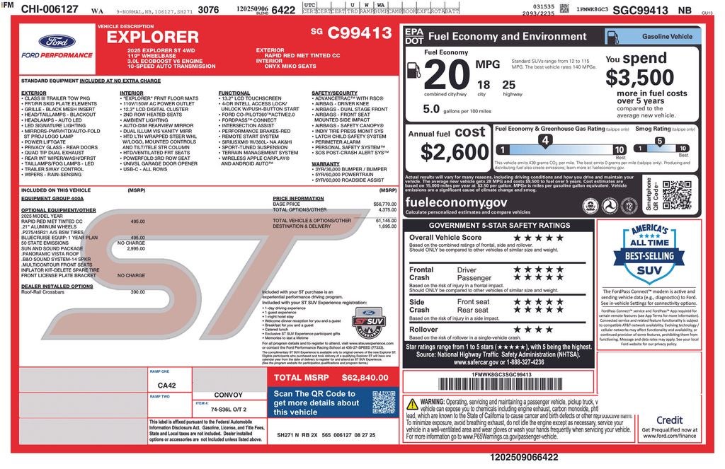 2025 Ford Explorer ST