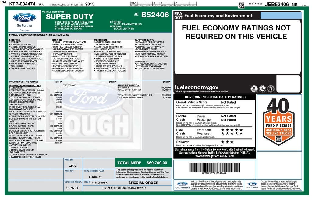 2018 Ford F-250SD Lariat