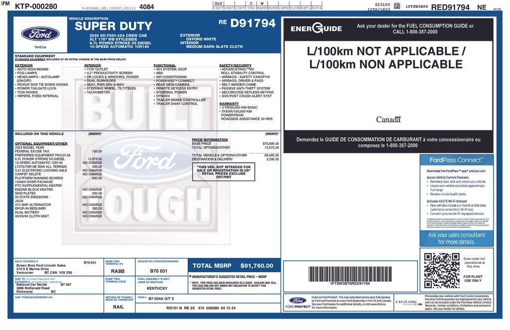 2024 Ford F-350SD XLT