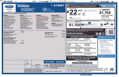 2019 Ford Ranger Lariat