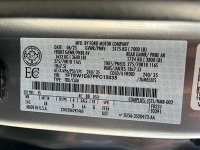 2023 Ford F-150 Tremor