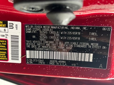 2022 Toyota Highlander Hybrid XLE