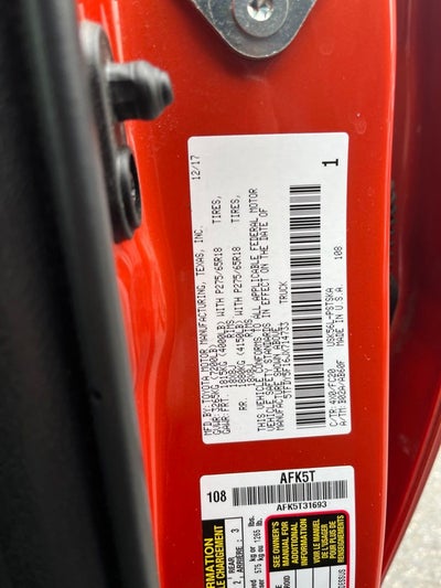 2018 Toyota Tundra SR5 CrewMax