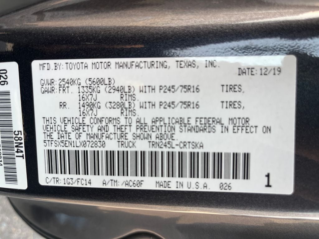 2020 Toyota Tacoma SR5